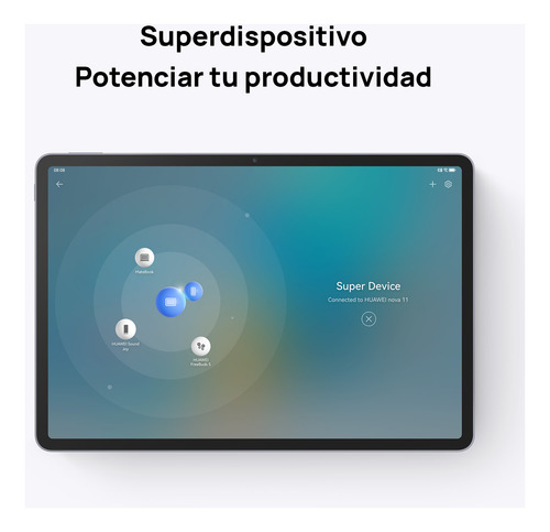 Tablet Huawei MatePad 11.5 New Tableta 6+128GB, 120 Hz 2.2K Pantalla FullView, Batería de 7700 mAh, Tablet con teclado, Gris