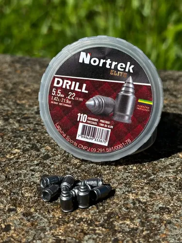 Chumbinho Nortrek Elite Drill 5,5mm C/110 Un Perfuração Caça