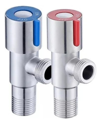 Llave Griferia Angular Acero Inoxidable He-he 1/2 X2 Un. Bof