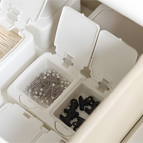 Caja De Almacenamiento Con Forma De V, Incluye Una Pequeña V