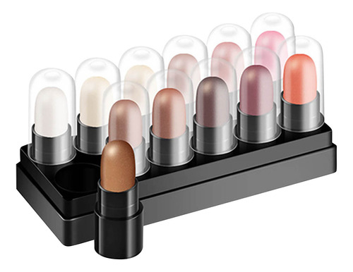 Caja De Sombras De Ojos De 12 Colores - Maquillaje Perlado D