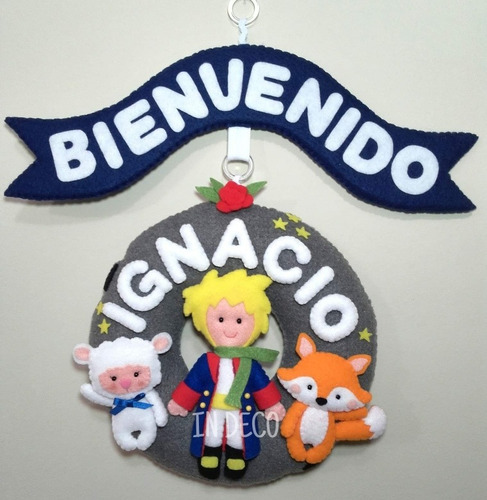 Cartel De Bienvenida Puerta Nacimiento Bebé Sanatorio