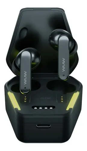 Fone de Ouvido Gamer Waaw by Alok 100EBG TWS com Bluetooth e Micr...