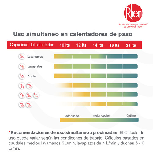 Calentador De Agua 12lt Gas Natural Tiro Forzado Rheem Color Blanco Tipo de gas GN 120V