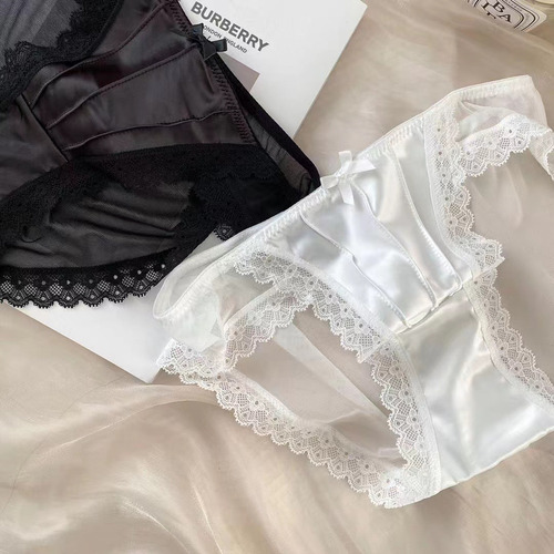 Braguitas Triangulares Sexy De Talle Bajo Con Tacto Satinado