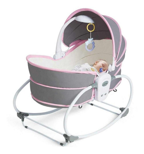 Silla Mecedora Moisés 5 En 1 Musical Para Bebe Niña Niño