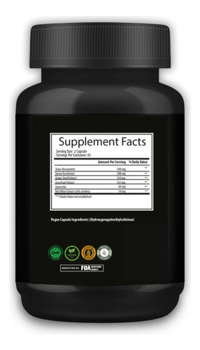 Klever Resveratrol 540 Mg 90 Capsulas
