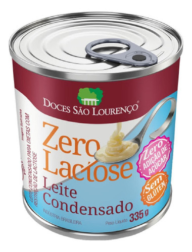 Leite Condensado Zero Lactose Zero Açúcar  Sl 335g