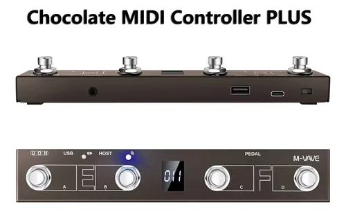Chocolate Plus M-vave Pedal Controlador Midi Sem Fio Bt | MercadoLivre