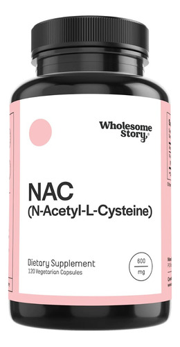 Wholesome Story Nac N-acetyl L-cysteine 600 Mg 120 Caps Sabor Sin Sabor