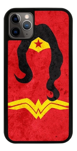 Funda Uso Rudo Tpu Para iPhone Wonder Woman Maravilla Siluet