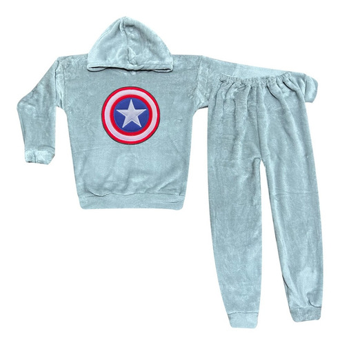 Pijamas Térmicas Capitan America Para Niños