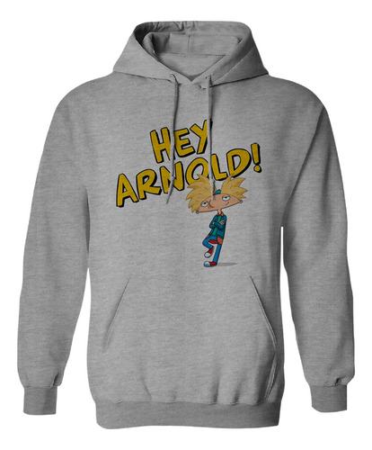 Sudadera Con Gorro Niño Oye Arnold Letras Cabeza De Balon