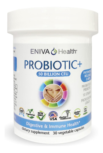 Eniva Health Probiotico Con Prebiotico 10 Cepas | 50 Mil Mil