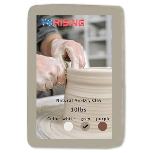Air Dry Clay 10 Lbs, Pottery Modeling Clay For All Purp...