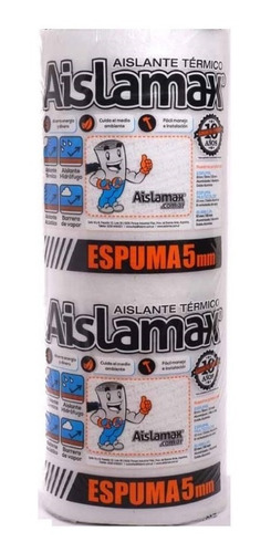 Aislante Termico 5mm 1 Cara Aluminizado (20mts)