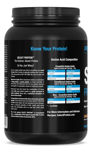 Pescience Select Protein Proteina Whey Y Caseina 27servs Sabor Galletas