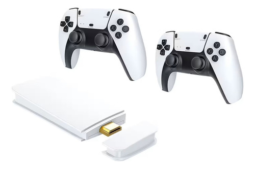 Game Stick Retro Con 2 Joysticks Negra O Blanca Blanco