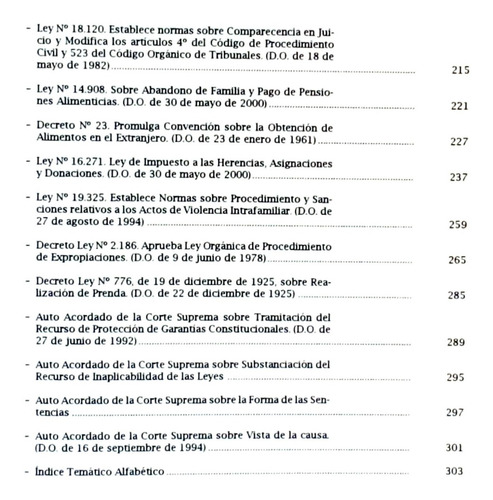 Código De Procedimiento Civil República Chile 2001 / Derecho (Usado)