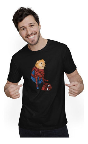 Playera Spider Cheems Sin Mascara Meme Hombre Y Mujer 