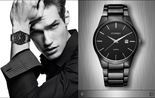 Reloj Curren Hombre Análogo Fechador Cuarzo Acero Ejecutivo