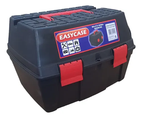 Maleta Multiuso Polipropileno Preto 1 Compartimento Easy Case