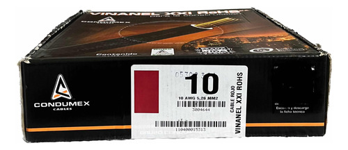 Cable Condumex Calibre 10 Rojo Caja Nueva Sellada 100 Mts