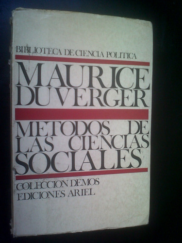 Métodos De Las Ciencias Sociales  Maurice Duverger