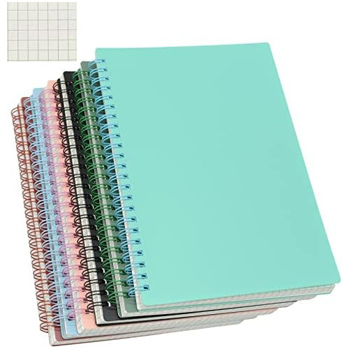 Cuaderno Espiral, 6 Piezas A5 Tapa Dura De Plástico Gr...