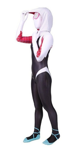 Fantasia Infantil Menina Mulher Aranha Stacy Spider Gwen