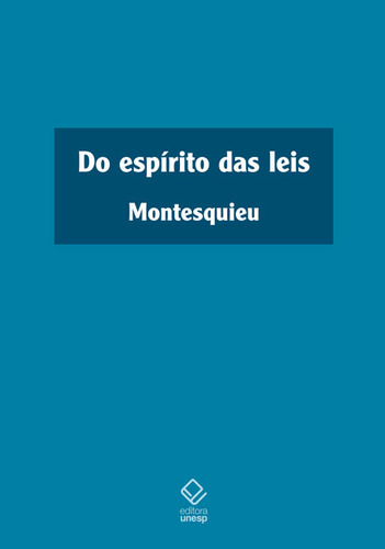 Livro Do Espírito Das Leis