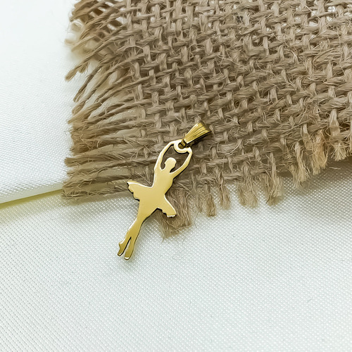Dije Bailarina Ballet Clásico Danza Oro 18k Macizo