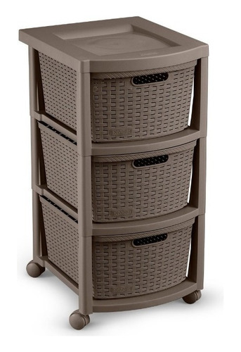 Cajonero Organizador 3 Niveles Rattan Rimax Envio Ya