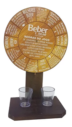 Jogo Beber Drink jogo de bebidas jogo roda de shot - HOUSE DECOR