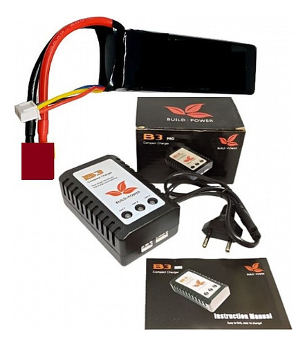 Bateria Recargable Litio 11.1v 2200mah Pila Lipo C Cargador 