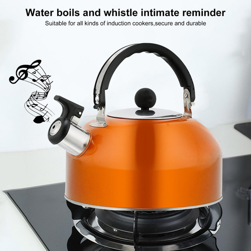 Pote De Aço Inoxidável Whistling Tea Kettle Para Fogão Fresc