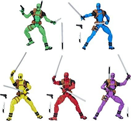 Marvel Legends Deadpool's Rainbow Squad - Paquete De 5