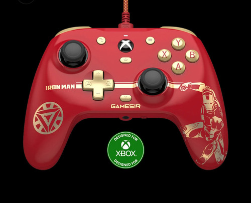 Controlador con cable Gamesir G7 HE para Xbox/PC con Hall Stick de color rojo