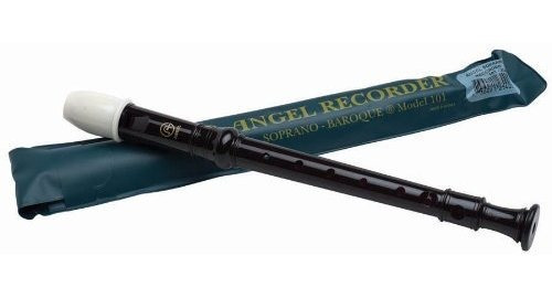 Flauta Angel 101 Grabadora Soprano Clave De C Negra