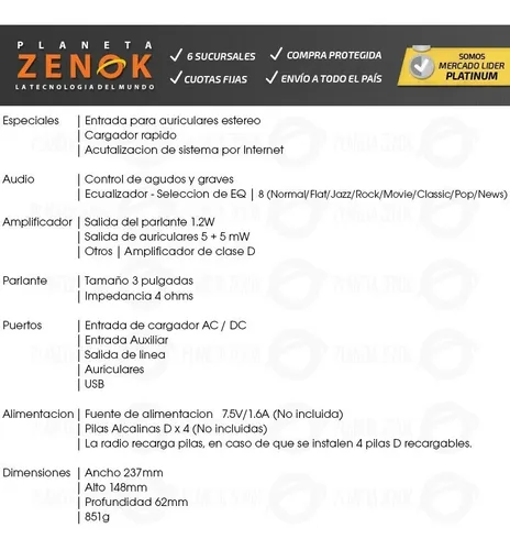 Radio Wifi Digital Sangean Spotify Bi Banda Hogar Oficina