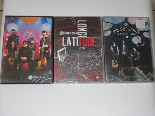 3 Dvd Rosa De Saron Acustico Latitude Longitude