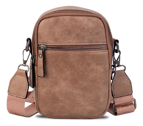 Bandolera Monedero Porta Celular Lincolns Rosa Mauve