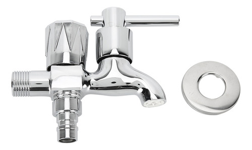Grifo De Agua G1/2 Pulgada, Frío Simple, Doble Cabezal, 1 En
