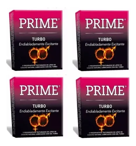 comprar Prime Turbo 12 Preservativos  (4 Cajitas De 3 Preservativos)