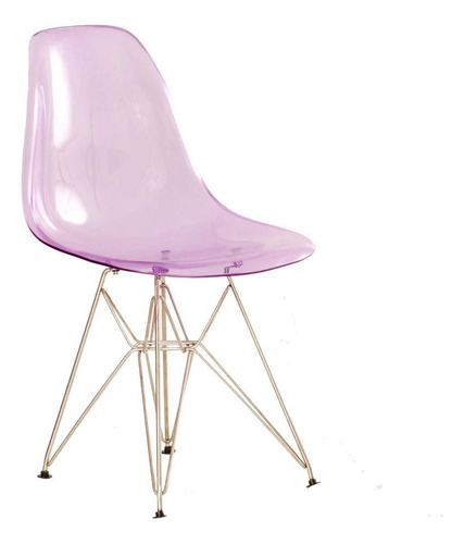 Cadeira Acrilica Dkr  Eames Eiffel Transparente Várias Cores