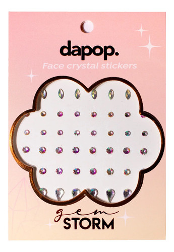 Strass Sticker Dapop Modelo Gem Mini Larga Duracion