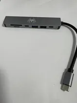 Comprar Hub Spidertec Mini 7 Puertos Tipo C Hdmi 4k + Usb A + Usb C 
