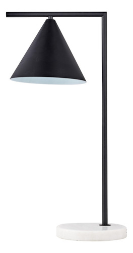 Lámpara Mesa Cono 1 Luz E27 Negro