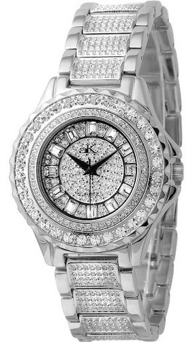 Reloj Mujer Adee Kaye Ak9-10l/cr Dazzling Bling Collection C