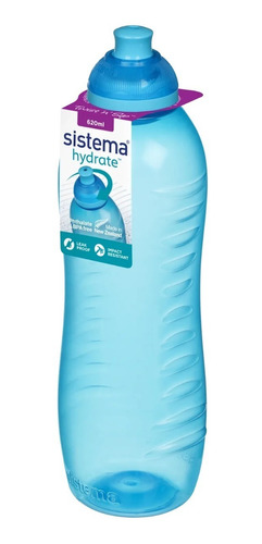 Botella Hidratación Antiderrame Sistema Kids 620 Ml -